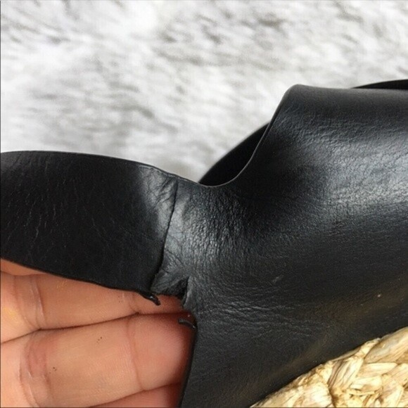 Vince‎ Jesson Leather Espadrille Platform Sandals - Picture 11 of 12